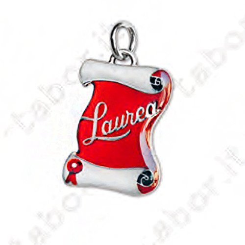 Ciondolo pergamena laurea